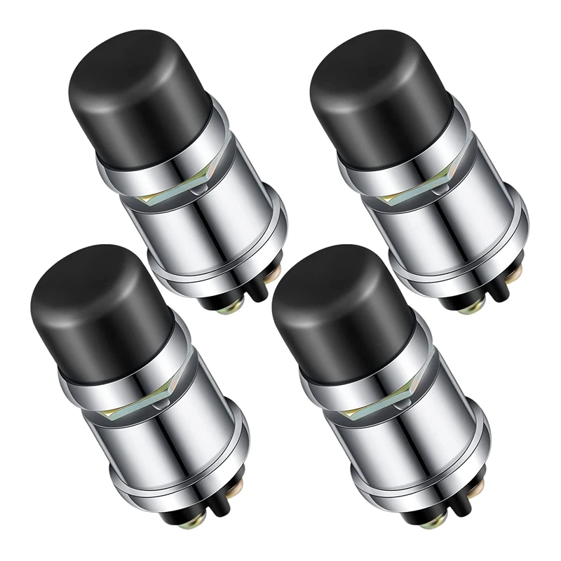 

4 Pcs Engine Start Push Button Momentary Start Switch 12V / 24V Weatherproof Push Button Start Switch For Car Truck Boat