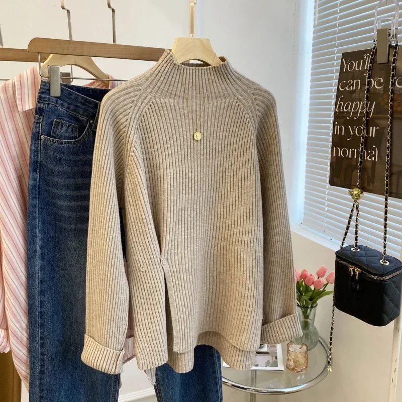 Женский дизайн чувственная ниша новая утолщенная верхняя одежда свободного кроя