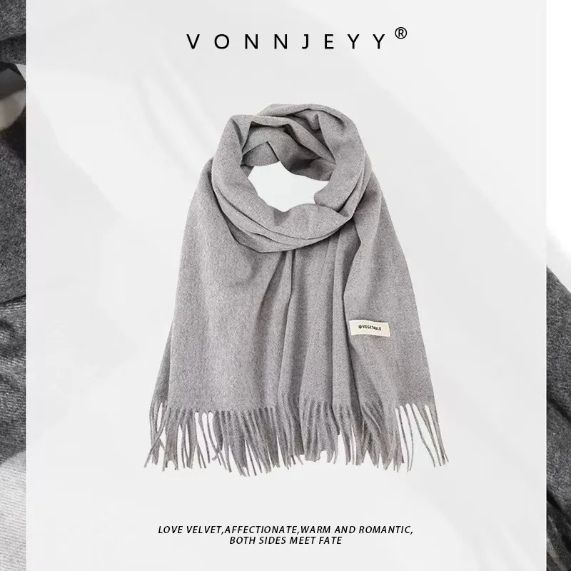 Новинка 2024 теплый шарф мужской зимний корейский вариант японский студенческий