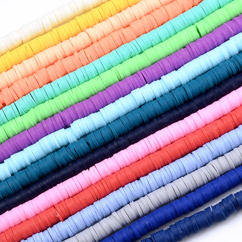 Плоские круглые бусины 6 мм из полимерной глины около 350 шт./лот свободные