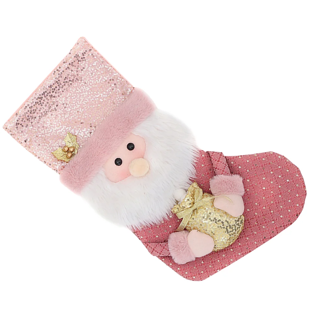 

Декор, Рождественская елка, подвесные рождественские чулки, ткань с блестками, детское украшение