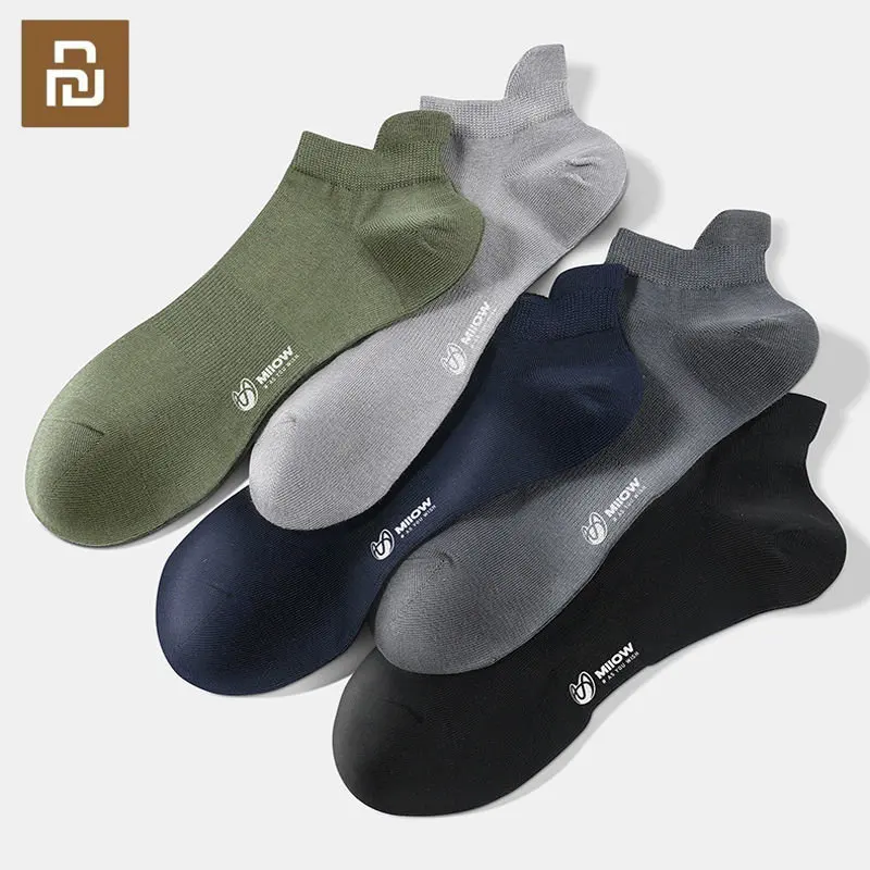 

5Pairs/lot Youpin Men's Cotton Socks Breatheable Anti-Bacterial Man Ankle Socks Men Sports Socks Fashion New Short Tube Sock