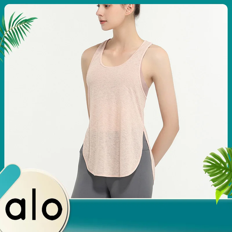 

Alo Yoga Summer Sexy Women's Yoga Wear Vest Fitness Sports Lightweight Breathable Running Casual Sleeveless Top YD025