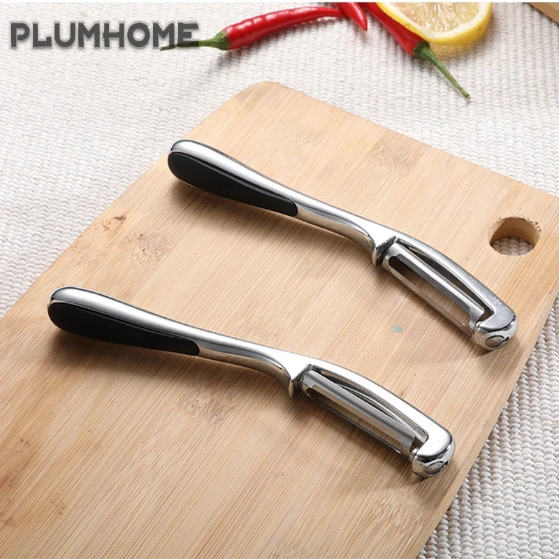 Кухонная Овощечистка из нержавеющей стали Премиум поворотный инструмент для