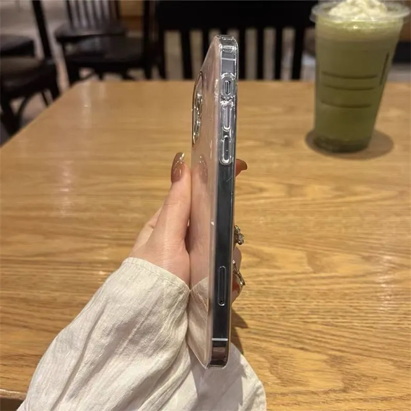 Блестящий чехол для iPhone 13 Pro 12 11 Max XR XS X 8 7 Plus мягкий силиконовый IMD |