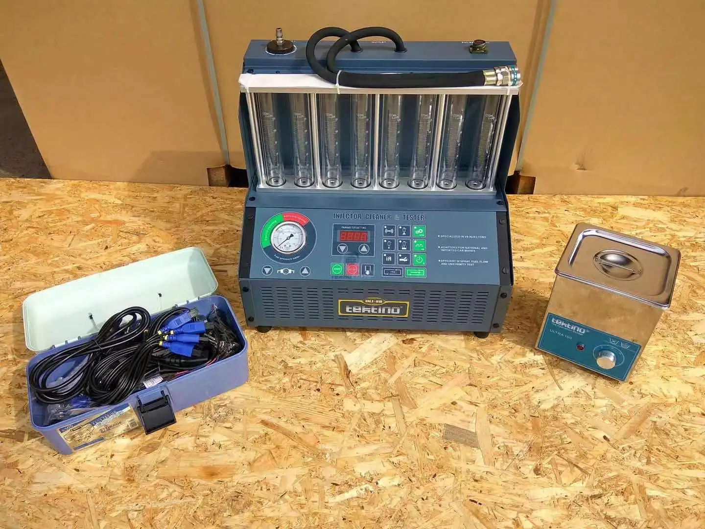 Очиститель автомобильных топливных форсунок Tektino INJ-8B тестер углерода двигателя