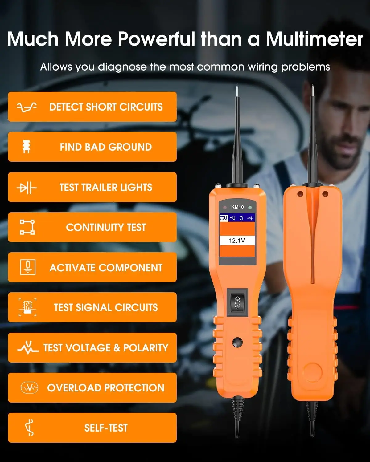 KZYEE KM10 Цифровой Тестер Напряжения Набор Для Обнаружения Неисправностей