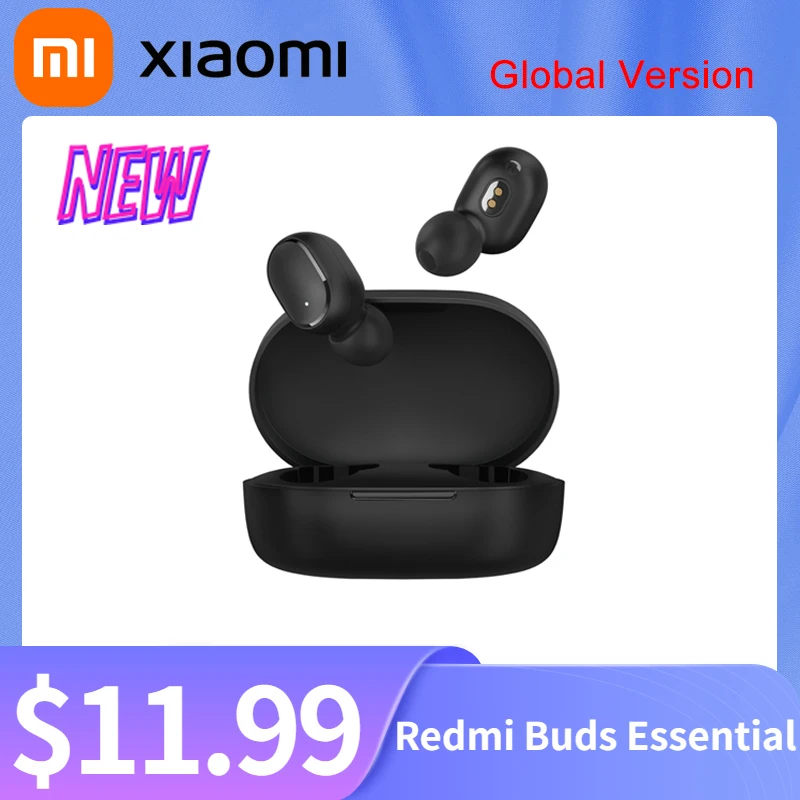 Original Xiaomi Redmi Buds Essential Headset Bluetooth 5.2 Wireless Earphone 18 Hours Battery Life Headphone HD Sound Quality