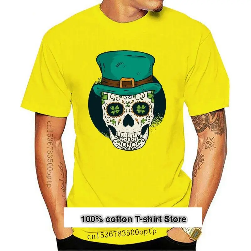

Camiseta de manga corta para hombre, camisa con estampado de Calavera del Joker, gorra de payaso, Día de San Patricks, 2021est