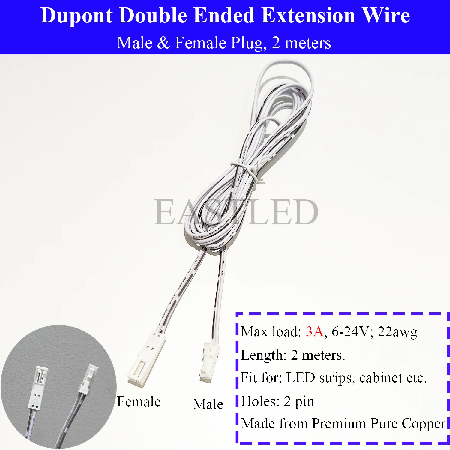 

Удлинитель кабеля Dupont для светодиодных лент