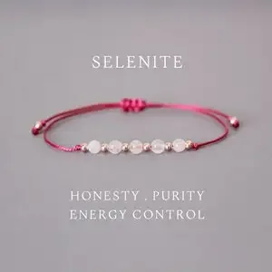 Женский браслет Selenite с кристаллами Против тревоги