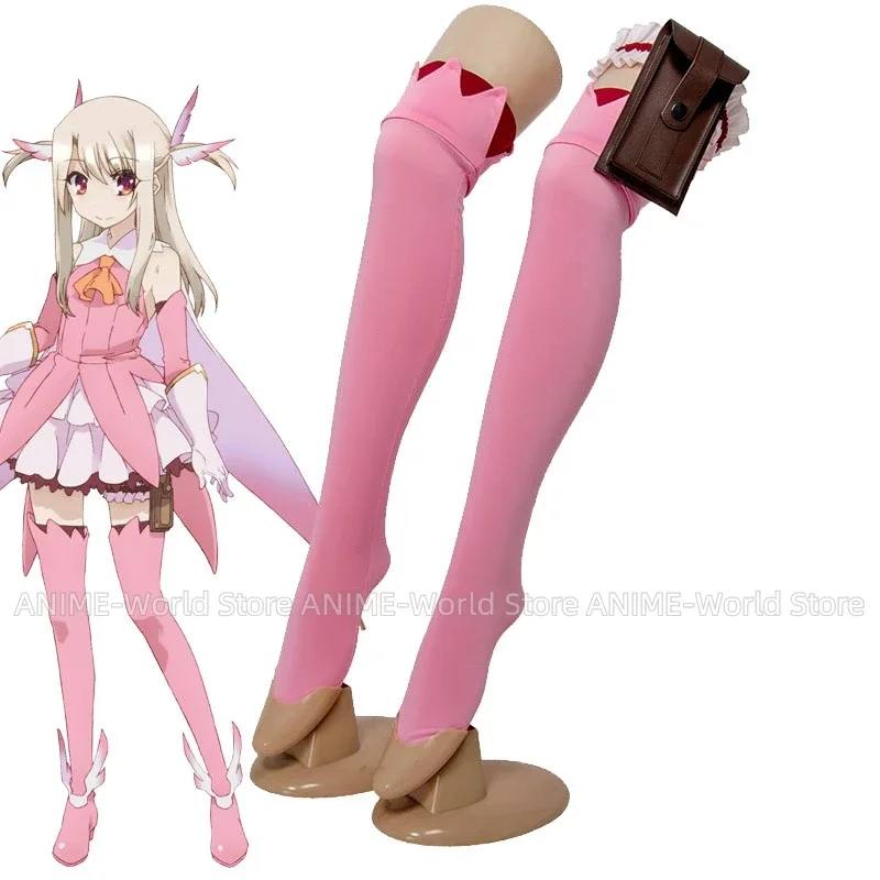 Аниме Fate Kaleid Liner Prisma Illya FGO Косплей Костюм Розовый Верх Многослойная Юбка Полный