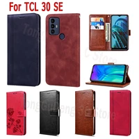 for tcl 30 se case 6127i flip leather wallet magnetic card stand phone cover hoesje etui book for tcl 6165h1 6165h 30se case bag