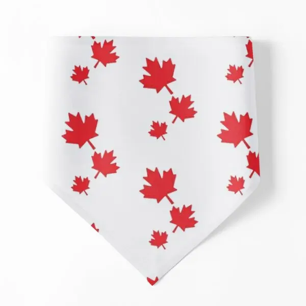 

3 банданы с красными канадскими кленовыми листьями для собак, рождественские банданы для домашних животных, кошек, щенков, аксессуары, полотенце, костюм, праздничный ошейник для вечеринки