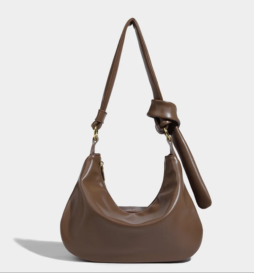 

Новинка 2022, Высококачественная модная кожаная ручная сумка для подмышек в стиле ретро, Дизайнерская Женская Роскошная Наплечная Сумка для пеленок и подмышек