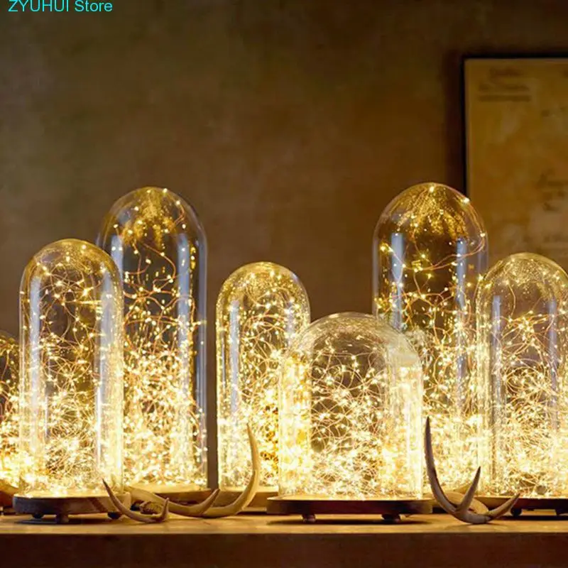 

LED Christmas Garland Copper Wire LED String Lamp Fairy lights For Indoor New Year Xmas Wedding Decoration