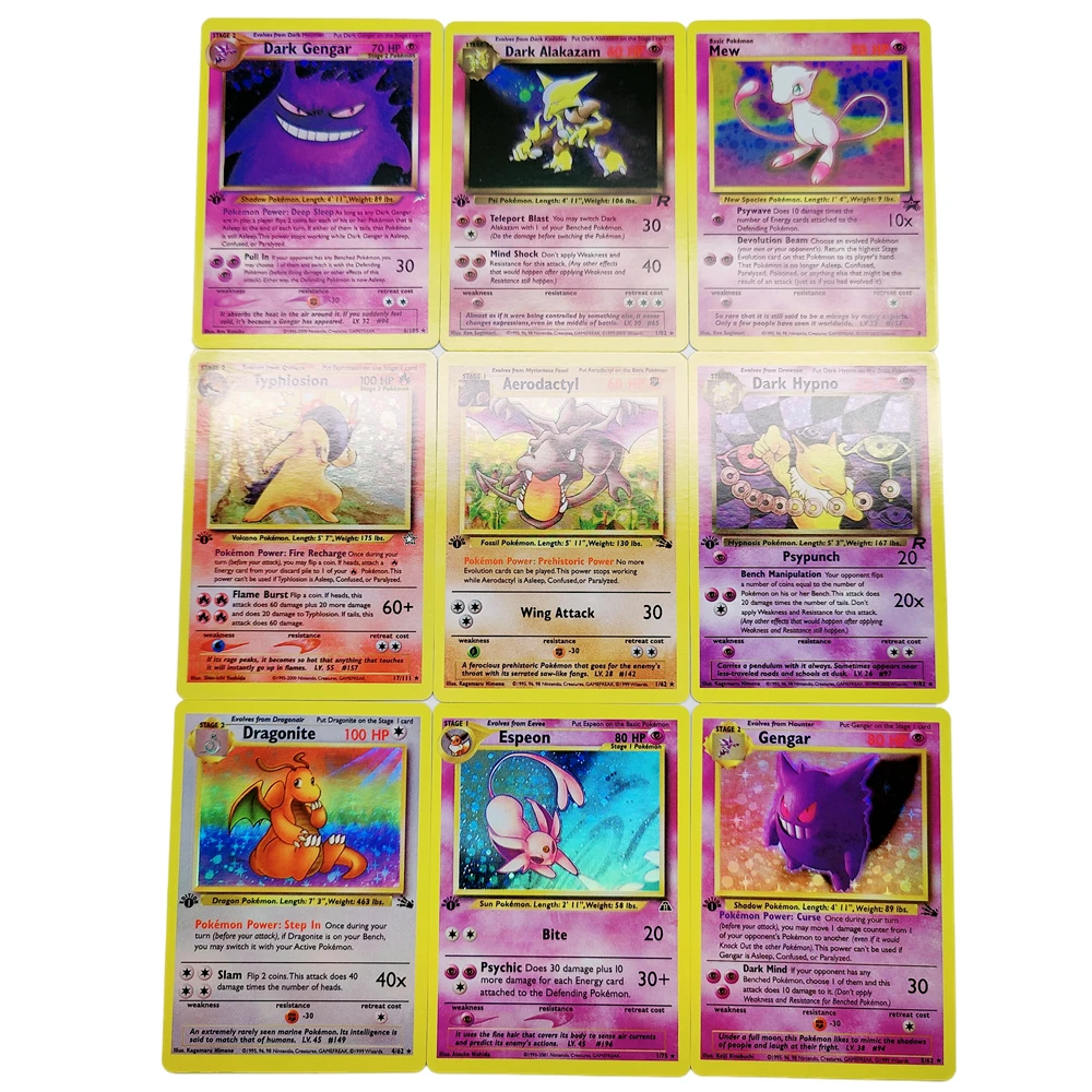 54 шт. аниме-карта памяти покемона |