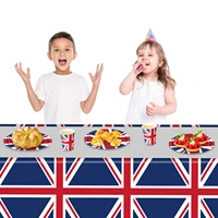 86inx51in union jack table cover waterproof oil proof patriotic table covers decorations union jack flag decorations for 2022