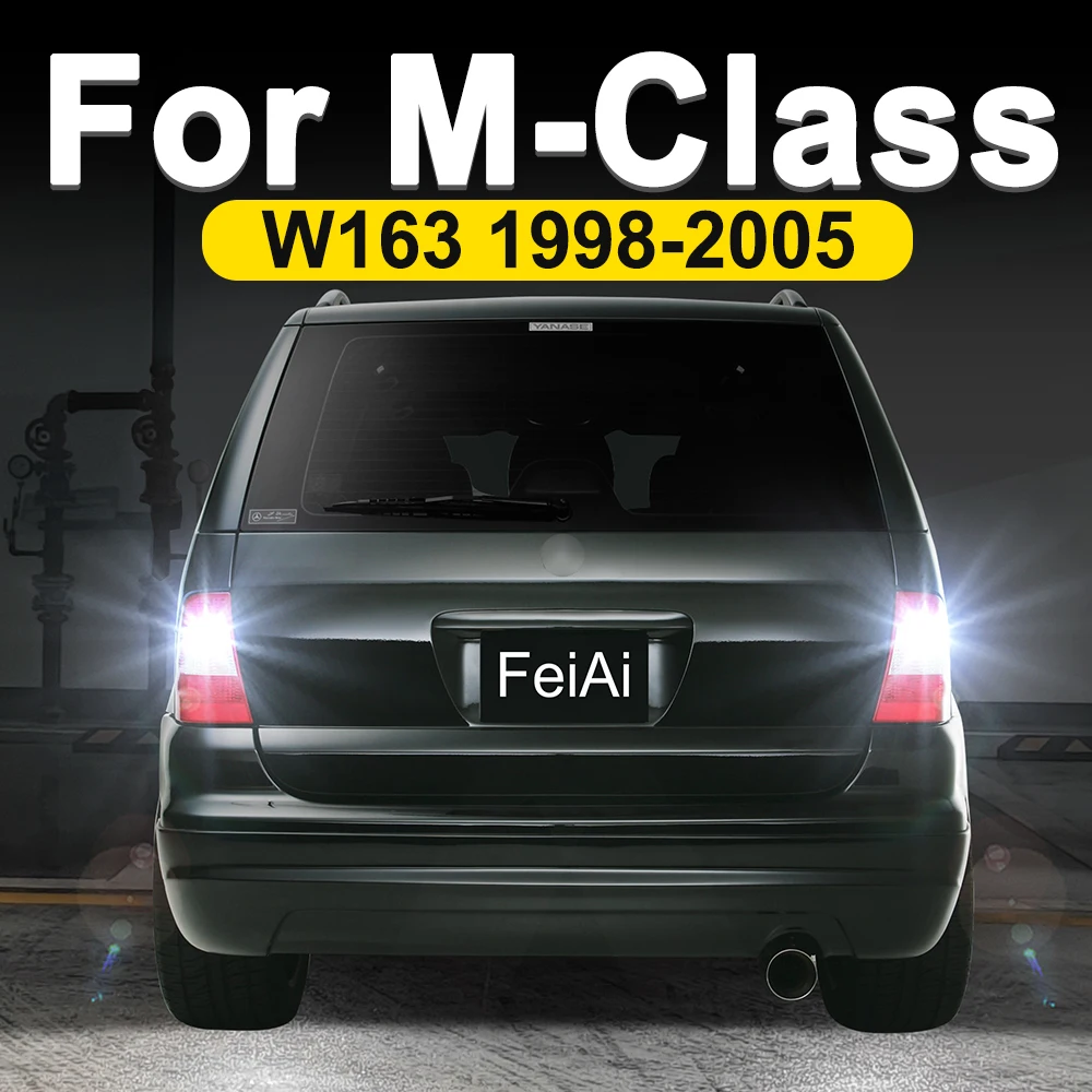 

Для Mercedes Benz M Class W163 светодиодные фонари заднего хода, автомобильная лампа заднего хода, задний фонарь ML W163 1998-2001 2002 2003 2004 2005