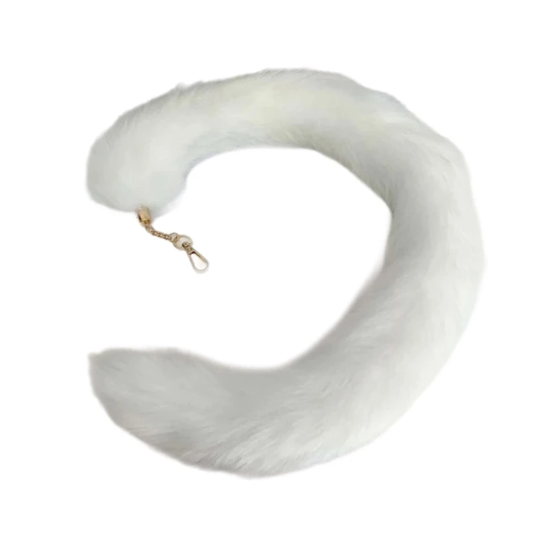 Плюшевый кулон с хвостом Kerchain милый пушистый брелок хвостами животных ювелирные