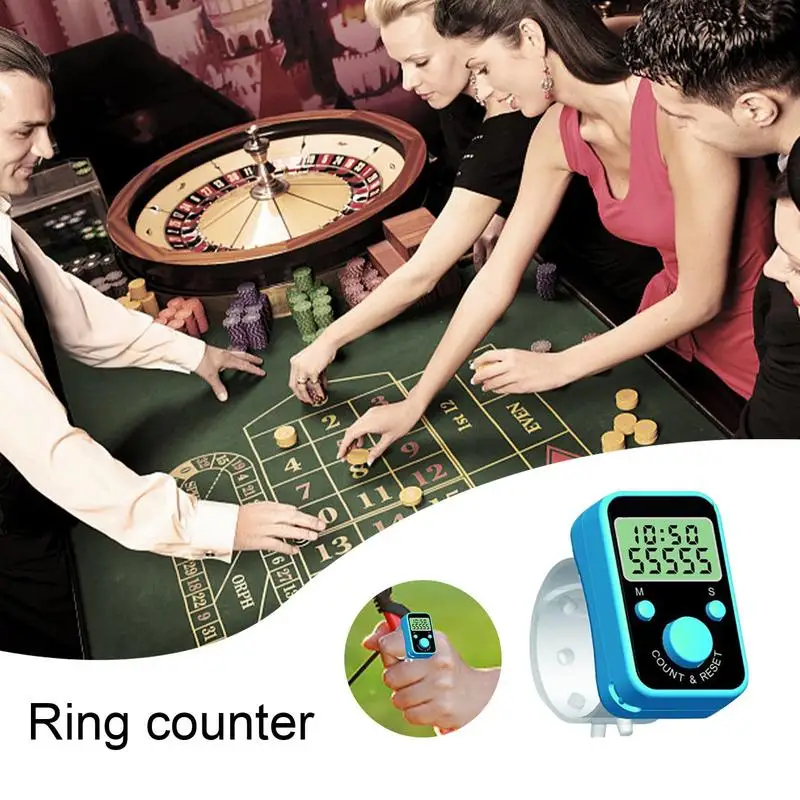 Ручной счетчик Clicker на палец ручное кольцо электронный для гольфа номера шитья