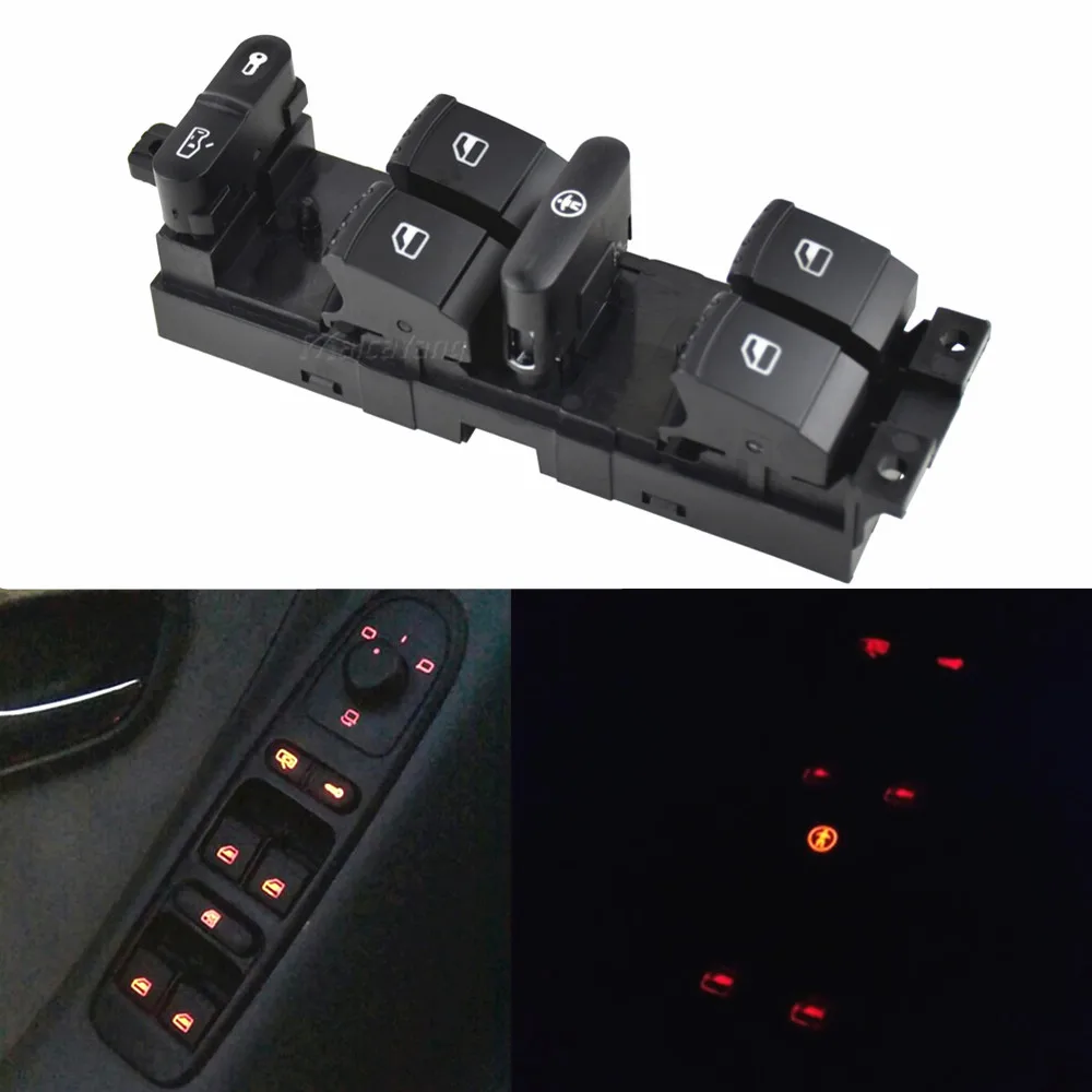 1J 4959857 Главный переключатель оконной панели для VW Passat Golf Jetta MK4 B5 1999 2000 2001 2002 2003 2004