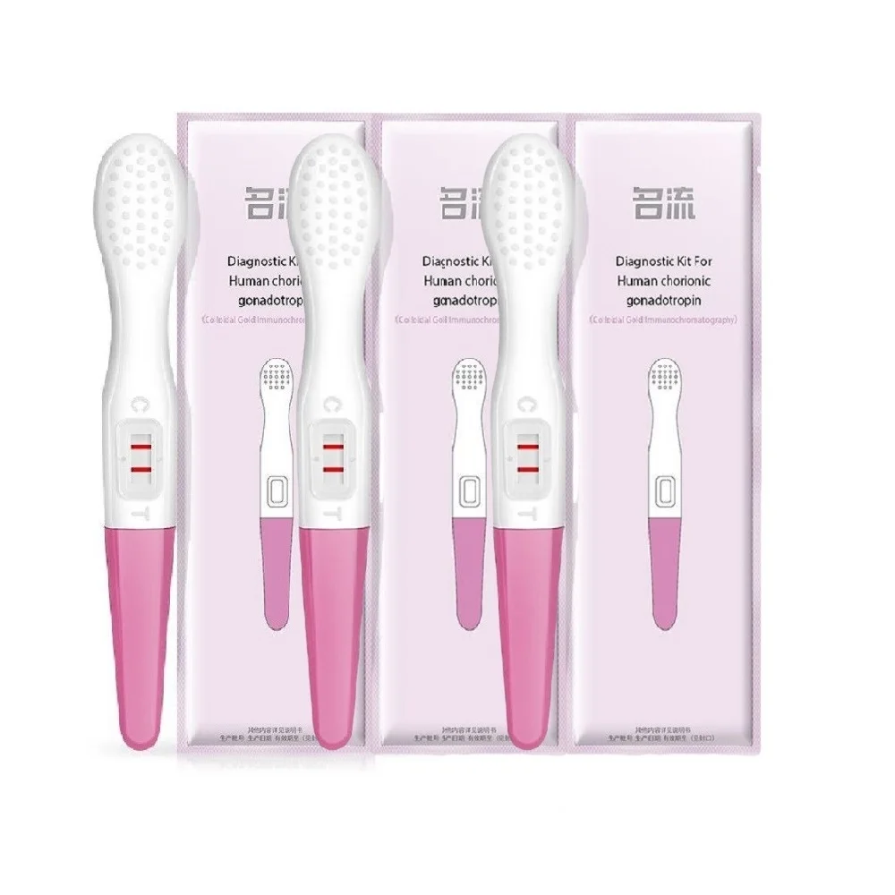 1 шт. самозаклеящиеся тестовые ручки HCG полоски для раннего тестирования на