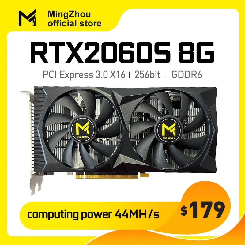 

Игровой графический процессор GTX2060, 8 Гб GDDR6, 256 бит, графическая производительность для настольного ПК превышает RX6600XT8GB