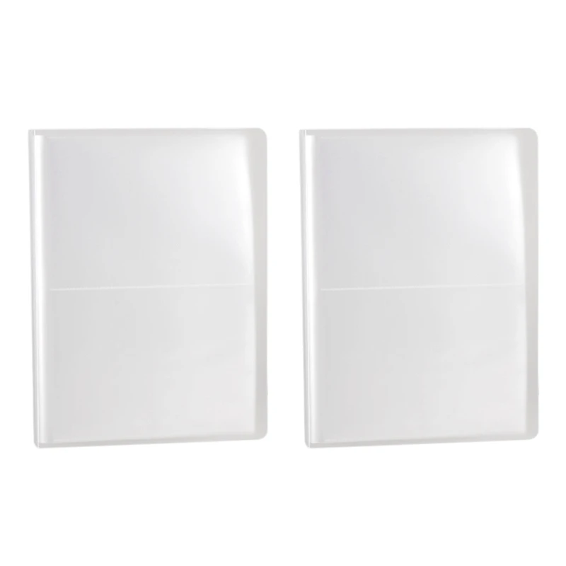 

2X PP Pure Frosted Simple Cover Transparent Insert Type 5R 7Inch PP Photo Album/Postcard Book Write Collection 80 Photos