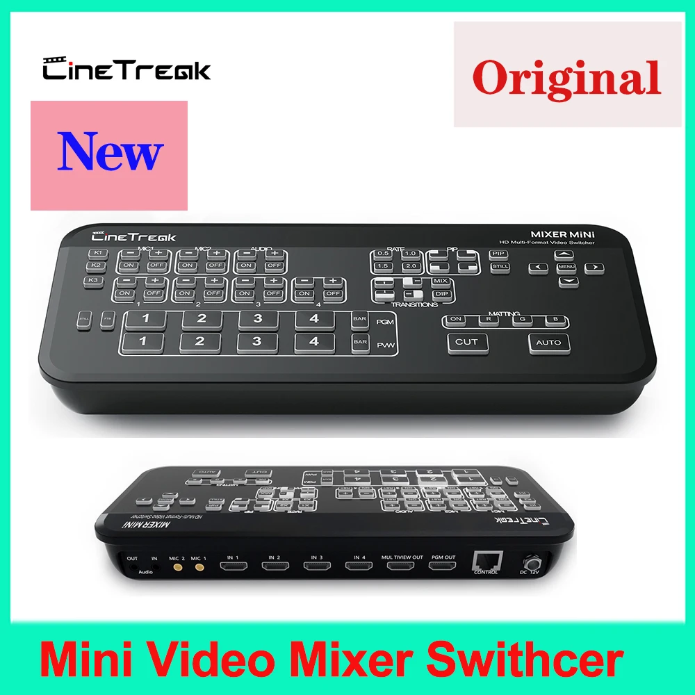 Миксер Cinetreak MiNi FHD для прямой трансляции, мультипросмотр и запись, VS Blackmagic Design ATEM DeviceWell для Vmix OBS