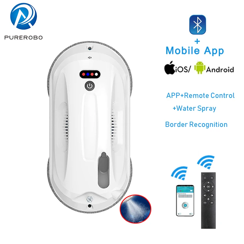 Purerobo W-R4S Ультратонкий робот для мытья окон с приложением и дистанционным