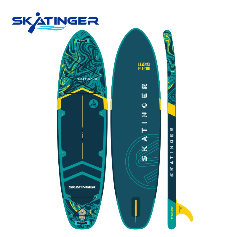 

Skatinger 11'*33"*6" Stand Up Paddle Board Surfboards Inflatable Sup Board With All Accessories Pump Backpack