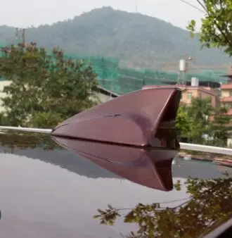 

For 2013-2019 Ford C-max Shark Fin Antenna Car Decoration Aerial Cover with Adhesive Tape Color Brown