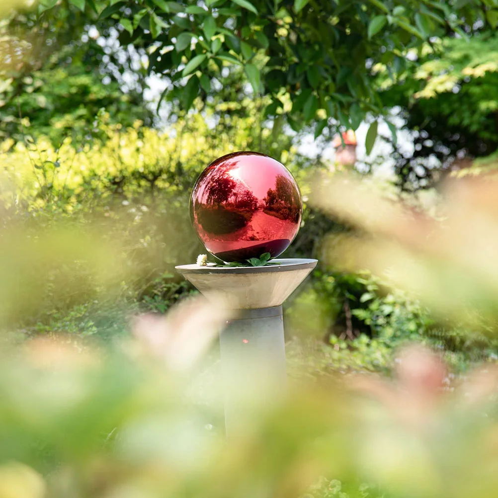 

Garden Reflective Ball Delicate Decorative Outdoor Steel Gazing Globe Mirror Spheres Stainless Christmas Decorations