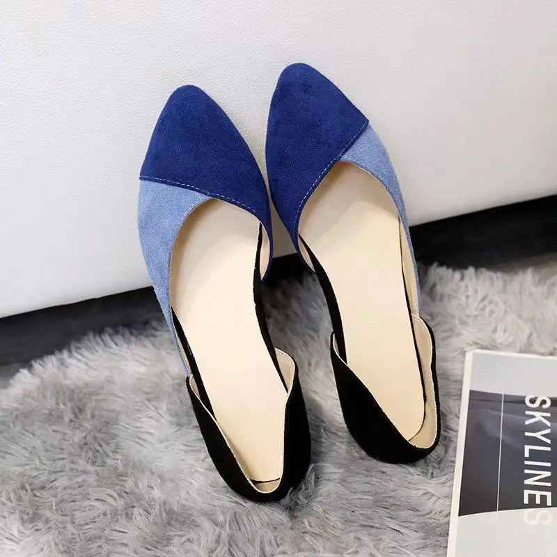 

Women Casual Shoes Women Fashion Flat Sandals Mixed Colors Ladies Loafers Pointed Toe Slip Female Office Shoes Casual Sandals