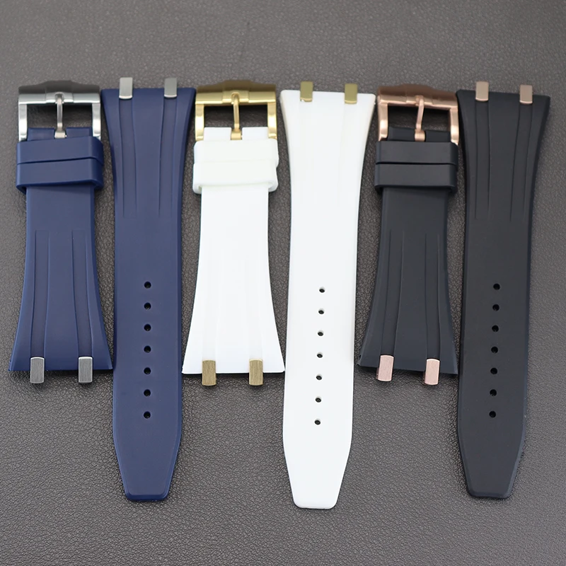 Резиновый ремешок для часов 26 5 мм роскошный мужской части из нержавеющей стали с