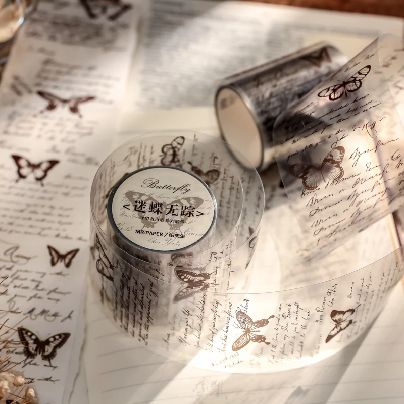 

Лента маскирующая из ПВХ с бабочками, 300 см х 5 см