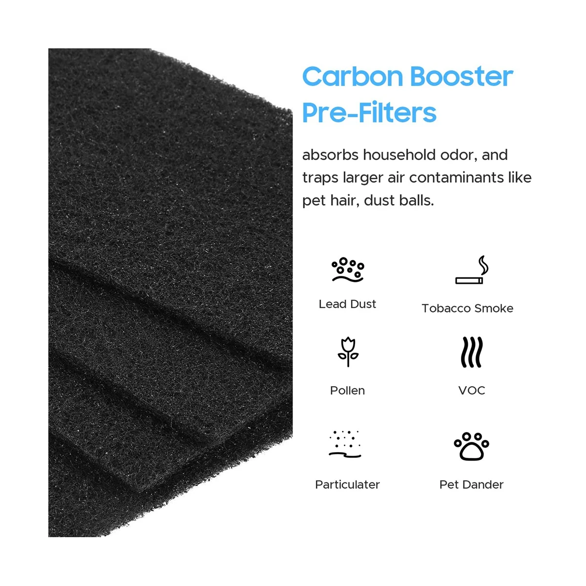 Замена фильтра для воздушных фильтров AER1 HAPF30 4 True HEPA + 8 угольных усилителей