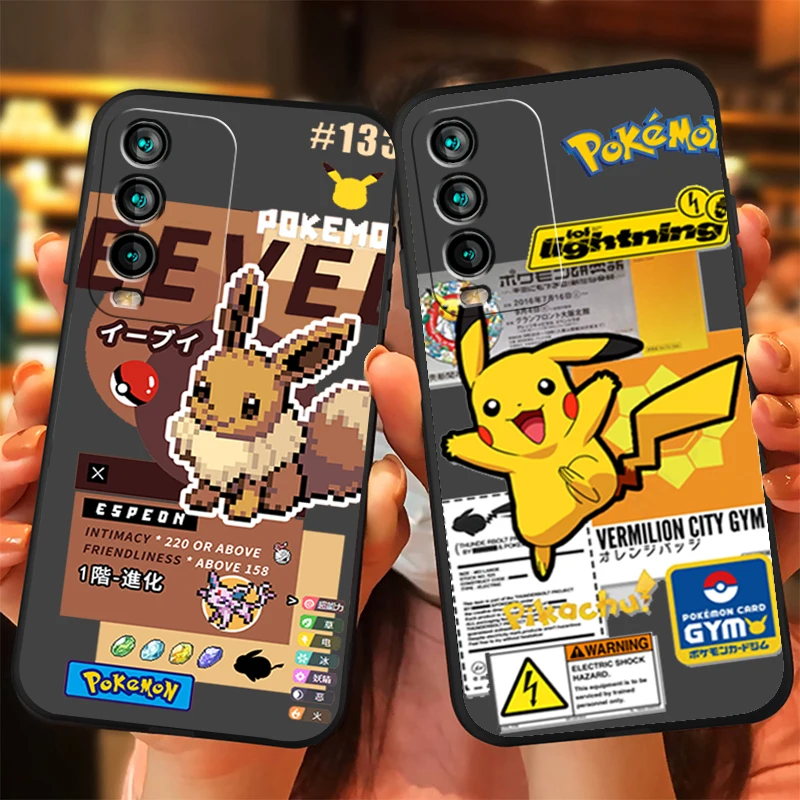 

Pokemon Pikachu Phone Cases For Xiaomi Redmi 7 7A 9 9A 9T 8A 8 2021 7 8 Pro Note 8 9 Note 9T Soft TPU Coque Back Cover Funda