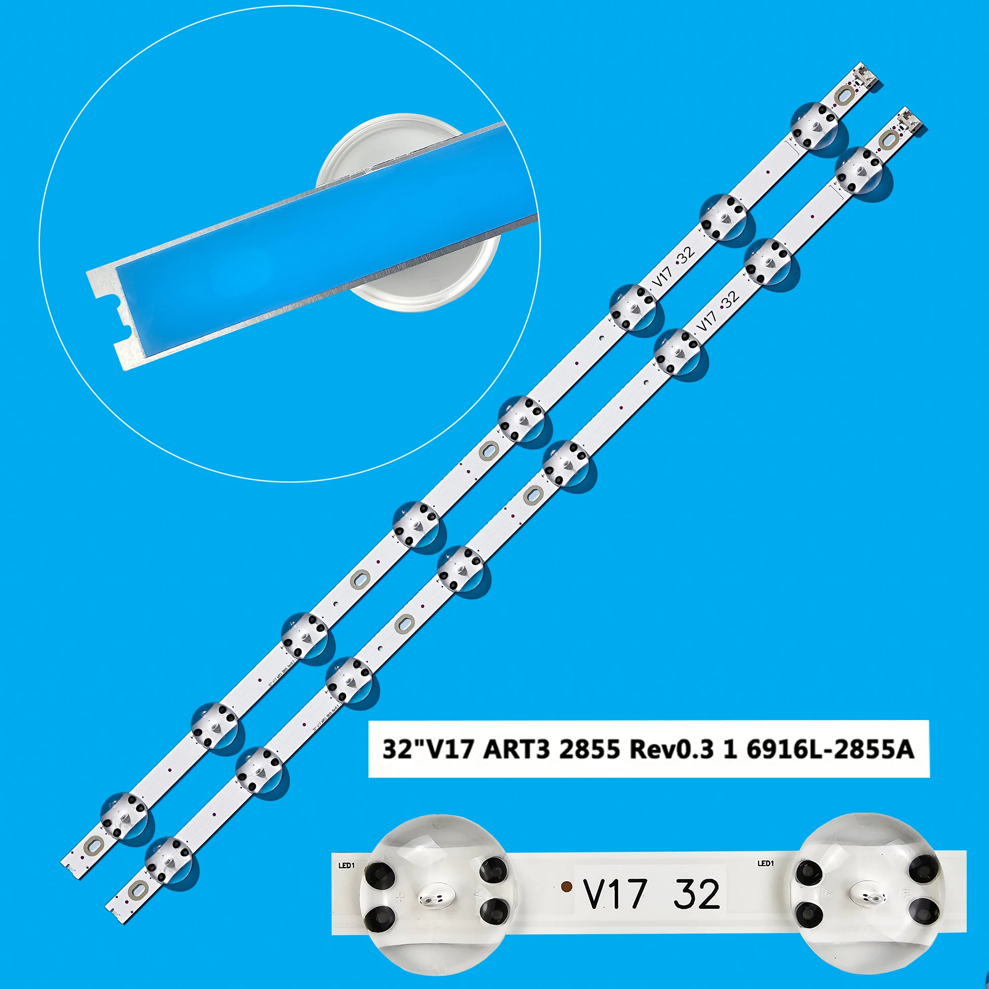 

Новая светодиодная лента для HC320DXN-ABSL1-2143 LC320DXE(FK)(A2) 32lj510v32lj510u 32lj610v hc320dxn-absl1-2143 6916l-2855b v18 V17 32