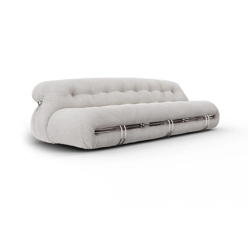 Роскошные мягкие диваны для гостиной в минималистическом стиле L-образной формы