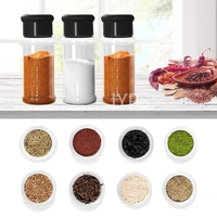 510pcs jars for spices salt and pepper shaker seasoning jar kitchen tool spice organizer plastic bbq condiment kitchen gadget