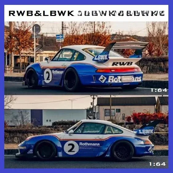 Топ 1:64 RWB LBWK Rothmans /Motozolo Limited699 литая модель автомобиля