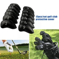 deluxe synthetic leather golf iron covers club cover waterproof for all irons club 12 pcsset t1e9