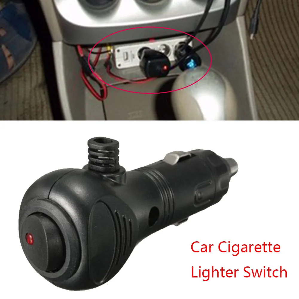 

Новый портативный переключатель пластиковое зарядное устройство разъем гнездо прикуривателя автомобиля универсальный