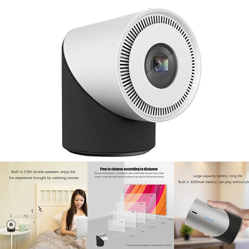 

Top Deals Projector S211 Battery Version 1080P Children Education Children's Gift Parent-Child Portable Projector Mini