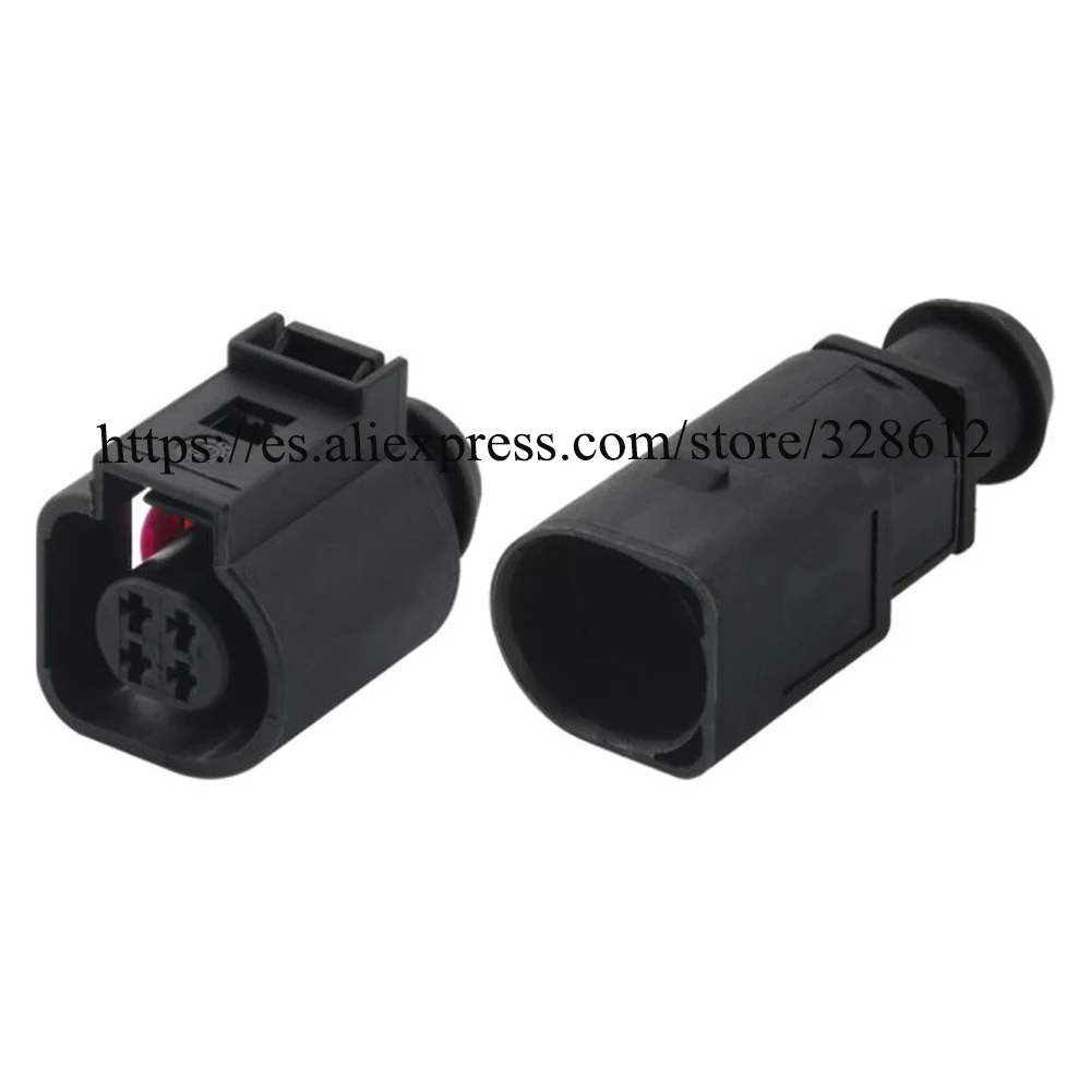 

100SET 4B0973812 4B0973712 Car motorcycle cable 4 pin Waterproof automotive connector female male Plug include terminal seal
