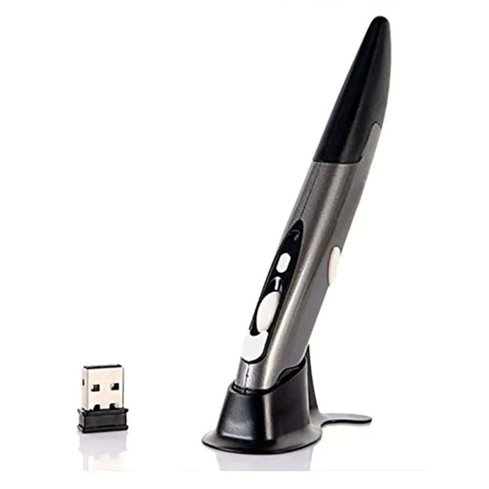 

Powered 2.4GHz USB Wireless Mouse Optical Pen Air Mouse for Laptops Desktops Tablet PC 2.4G Office Pen Mouse#567