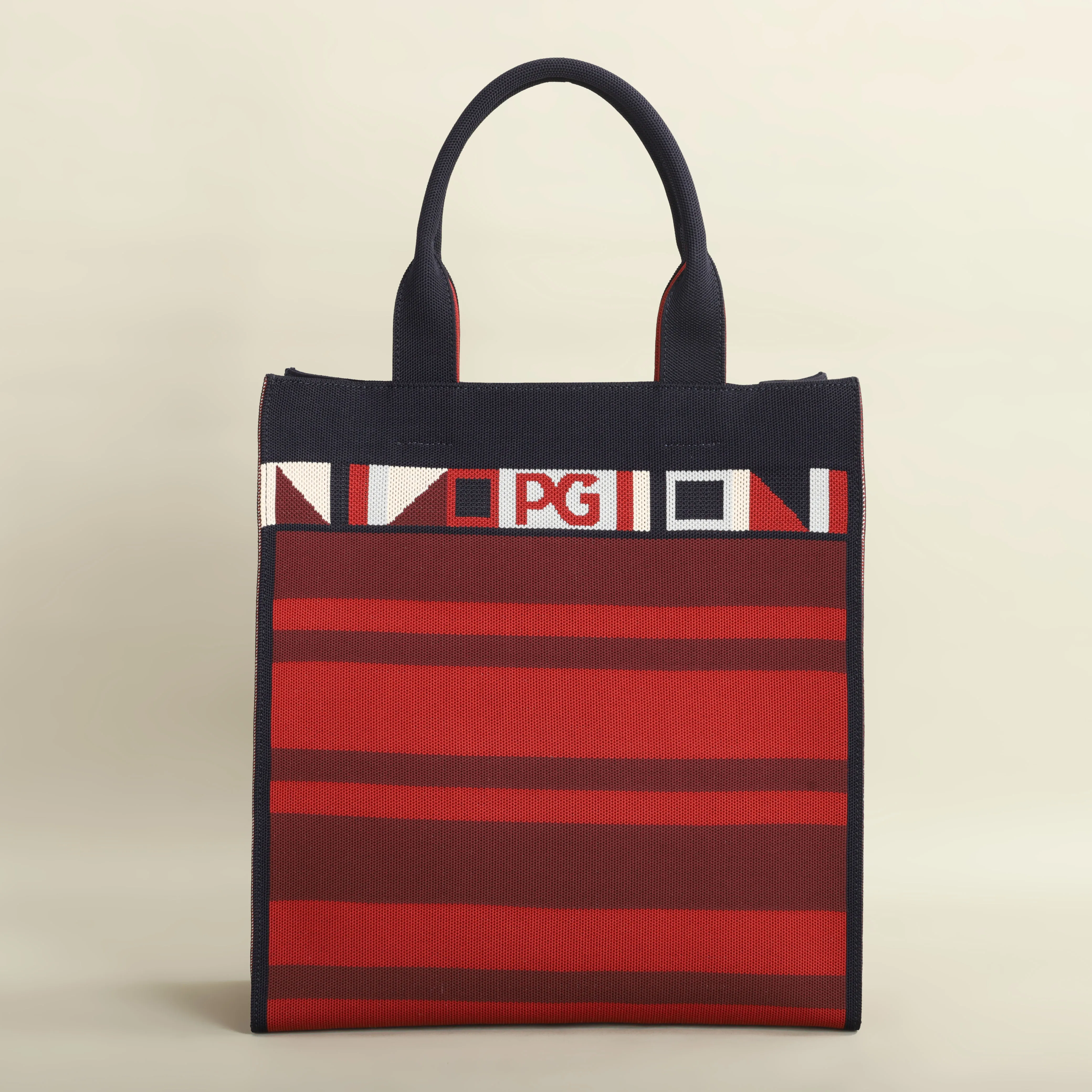 PG PATSY GARIS Уникальный стиль красочная полосатая сумка для покупок модная через