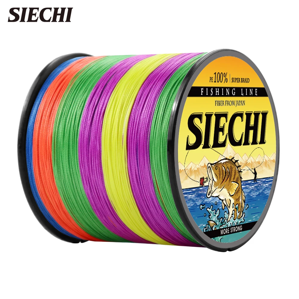 

SlECHl 300M PE Fishing Line 8 Strands 4 Strands Braided Fishing Line12 -83LB Multifilament Fishing Line Smooth